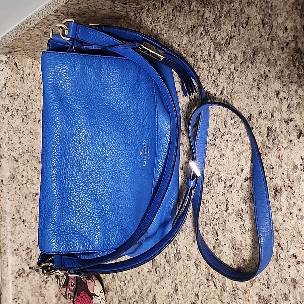 kate spade Electric Blue Leather Crossbody Bag - Picture 6 of 11